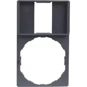 Accessory frame for electrical switch Schneider Electric ZBZ33, black, fits Harmony XB5/XB4, label size 18×27 mm, 30×50 mm