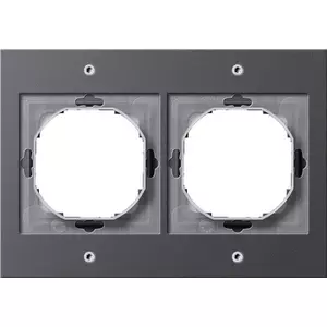 Wall plate GIRA TX_44 anthracite, thermoplastic, 110×157 mm, conventional design