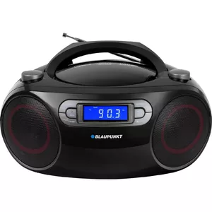 Portable CD player BLAUPUNKT BB18BK — Black, MP3/WMA playback, FM radio, 4 W RMS, LCD display