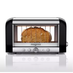 Toaster Magimix 11541 — 2-slice, 1450 W, Black/Metallic, Aluminium and Stainless Steel housing