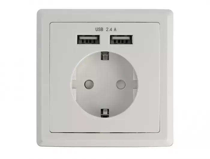 Socket outlet CEE 7/3 + USB DeLOCK 11471 Photo 2