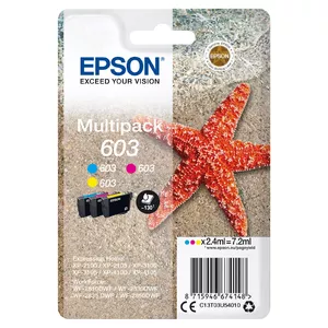Cartridge Epson Ink C13T03U54010 603 Multipack C M Y