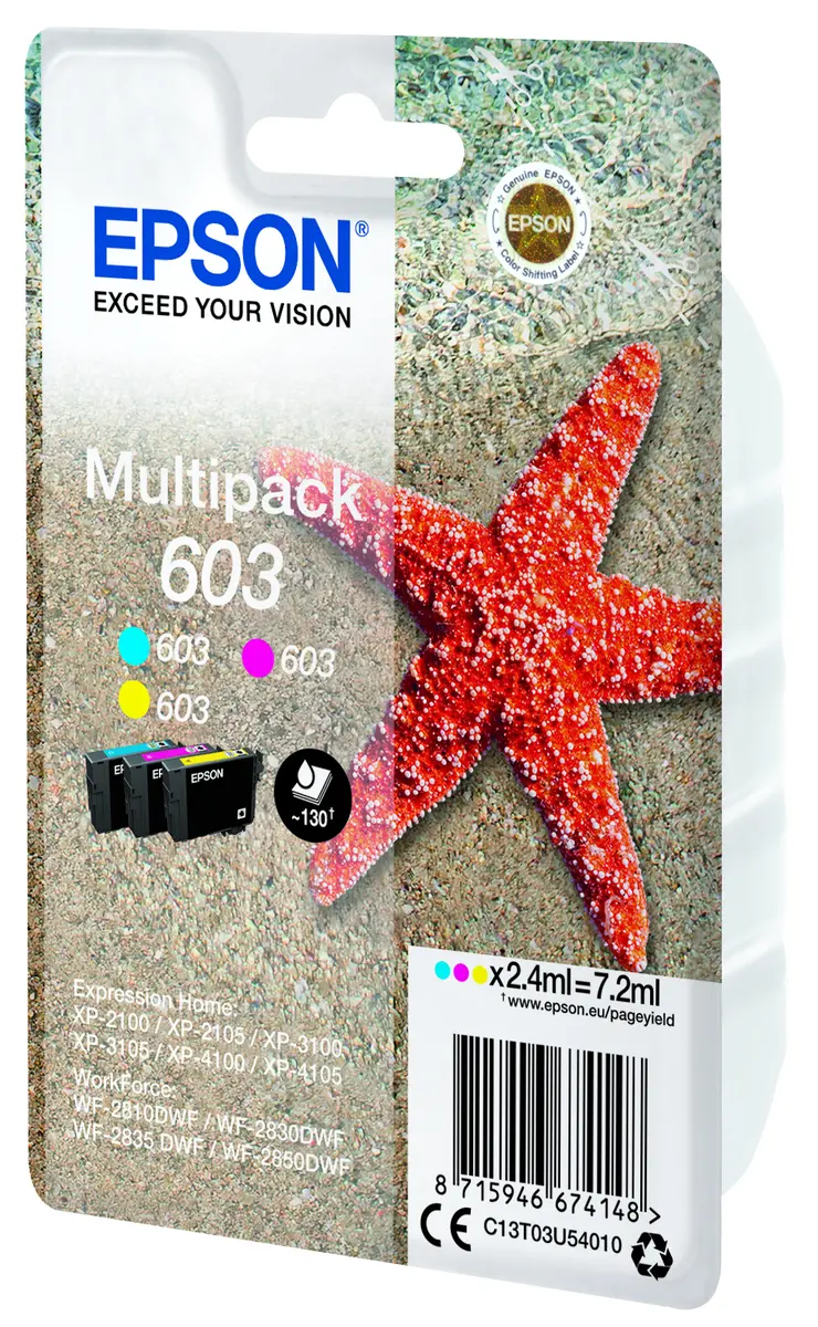 Epson 603 Oriģināls tintes kasetnes multipaka