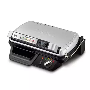 Kontaktgrils Tefal GC461B — galda grils-cepamā plātne, 2400 W, regulējams termostats, melns/metālisks, 400×350×175 mm