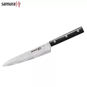 Универсальный кухонный нож Samura DAMASCUS 67, 150 мм, сталь AUS-10, 61 HRC