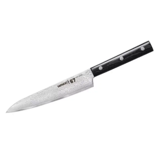 Универсальный кухонный нож Samura DAMASCUS 67 150 мм Photo 2
