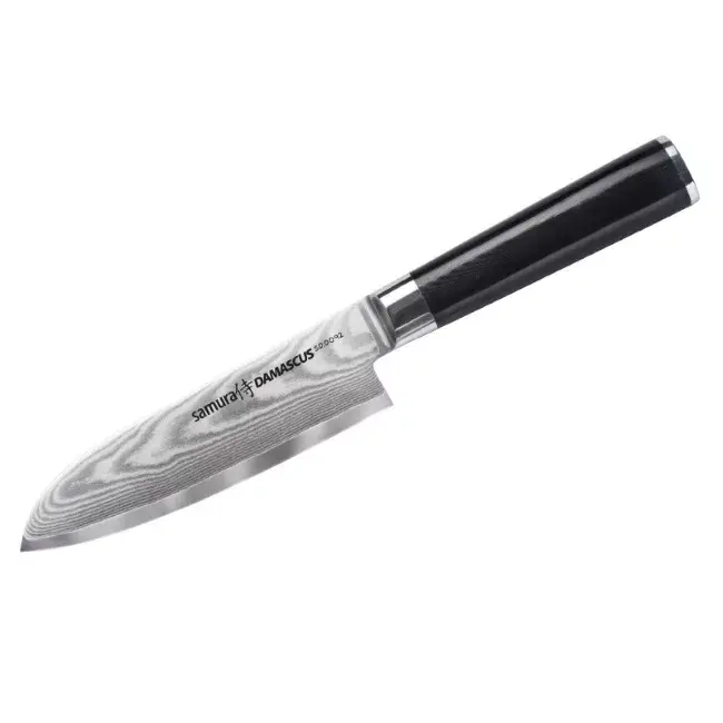 Samura Santoku 145 мм AUS-10 дамасский нож Photo 3