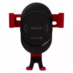 Car wireless charger and phone holder Evelatus WCH02 — red
