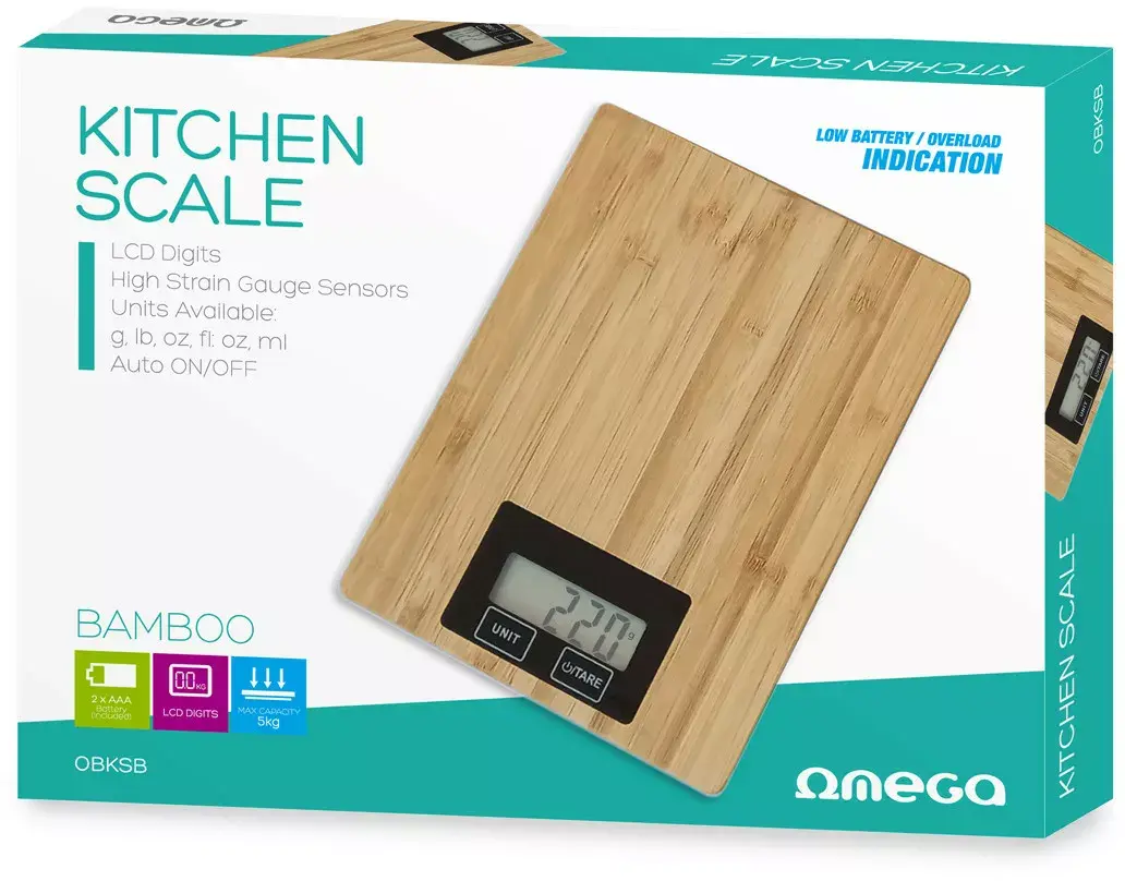 Kitchen Scale Omega Bamboo (44980) Photo 2