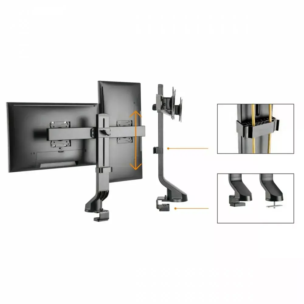 Monitoru turētājs MACLEAN MC-854 diviem 17–27" Photo 3