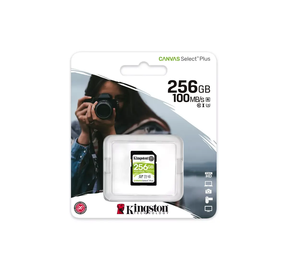 Flash Memory Kingston 256GB SDXC Canvas Select Plus Photo 3
