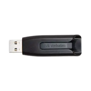 USB flash drive VERBATIM V3 256 GB — USB 3.2 Gen 1 (USB 3.0), Type-A, slide, black