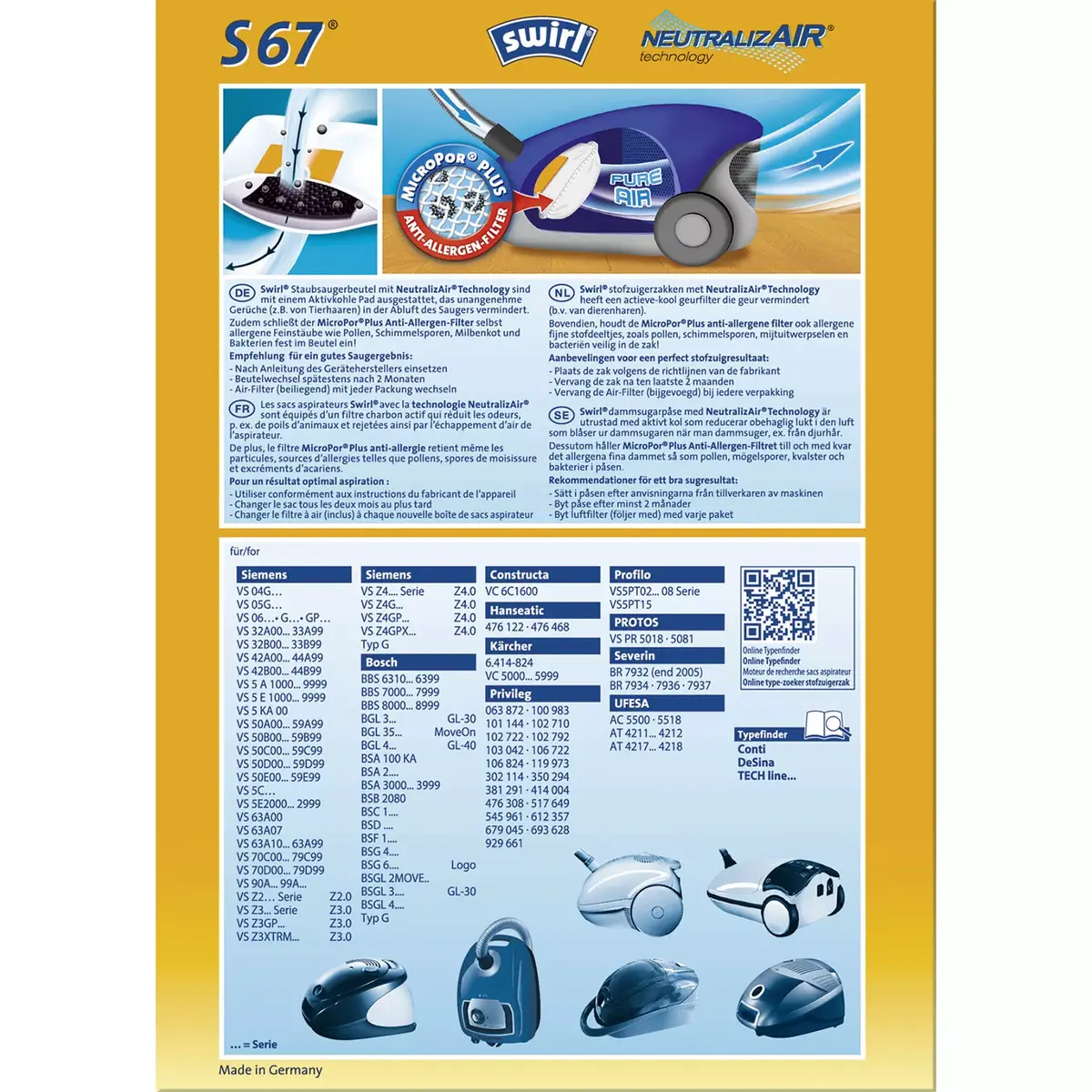 MELITTA Swirl S 67 NeutralizAir — 4 putekļu maisiņi Photo 2