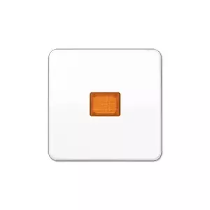 Switch/Control Cover Plate JUNG CD 590 KO WW, white, IP44 compatible with select JUNG modules