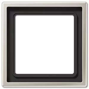 Wall switch cover plate JUNG ES 2981, stainless steel finish