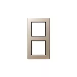 Wall switch cover plate JUNG AC 582 CH Champagne, duroplast, 84×155 mm