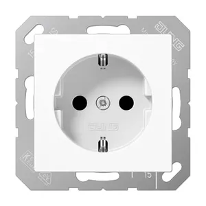 Outlet box JUNG A 1520 BFKI WW — flush-mount Type F, white finish