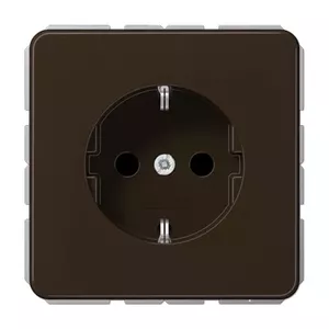 Розетка JUNG CD 1520 BR типа F Schuko, 16А 250В, коричневая