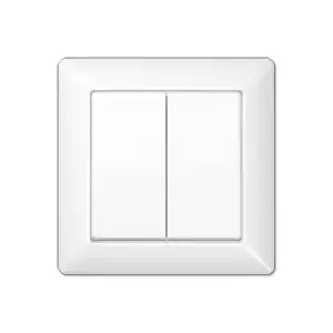 JUNG AS 590-5 WW Series Switch Cover, Duroplast, White