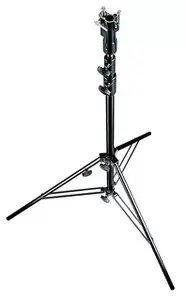 Manfrotto 007BUAC Senior Stand melns statīvs, maksimālā celtspēja 12 kg