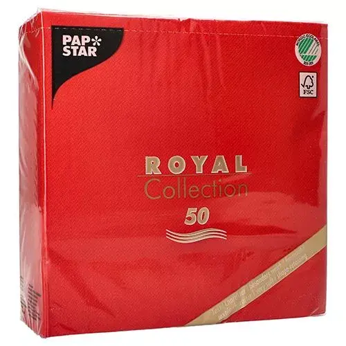 Paper napkins Papstar 11607 Red Photo 3