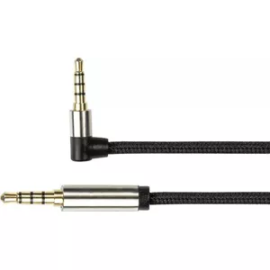 Audio kabelis PYTHON 4‑polu GC‑M0231, 0,5 m, melns