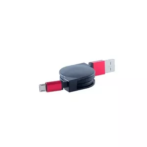 shiverpeaks BS14-50152 USB kabelis 0,8 m USB 2.0 USB A Micro-USB B Melns, Sarkans