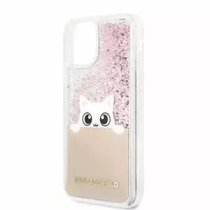 Чехол для Apple iPhone 11 Pro GUESS — защитный с блёстками, розовый