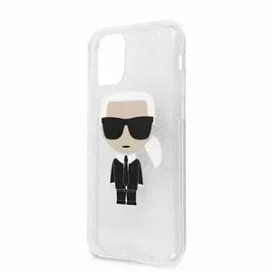 Phone case Karl Lagerfeld for iPhone 11 Pro Max — Glitter Silver protective cover