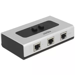 Hubs DeLOCK 87673 1000 Mbit/s Melns Pelēks
