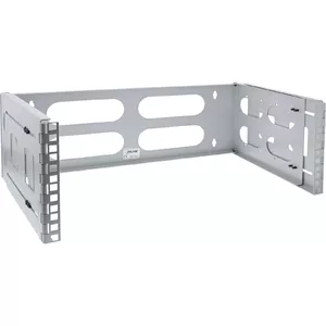 Wall mounted rack InLine 19" 4U 24-40cm depth grey
