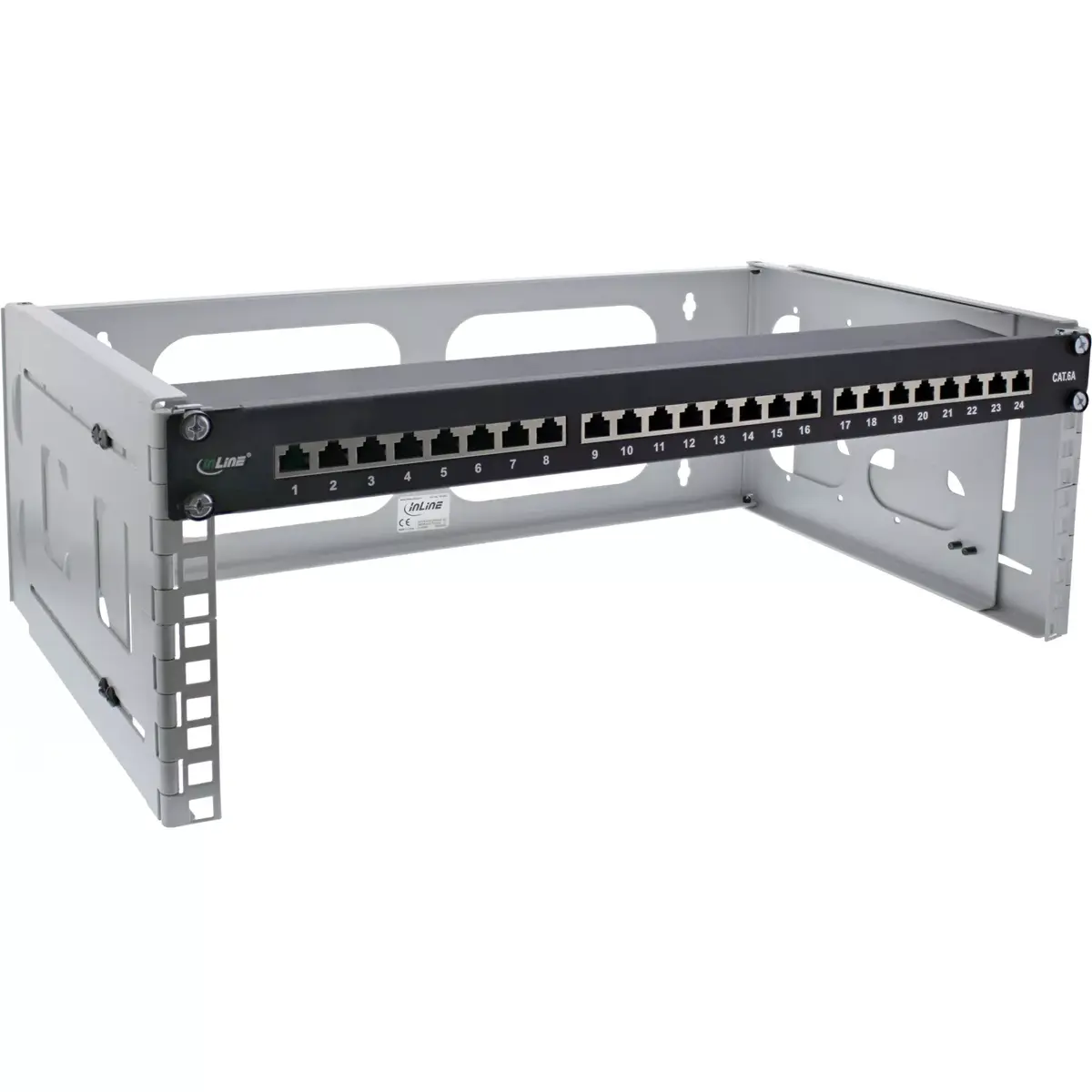 Wall mounted rack InLine 19" 4U Photo 2