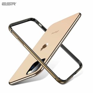 ESR Edge Guard Alumīnija/TPU maks uz telefona malām priekš Apple iPhone 11 Pro Caurspīdīgs/Zelta