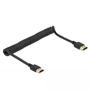 HDMI kabelis DeLOCK 84967 1.5m Tips A Vīriešu uz Vīrieti Melns