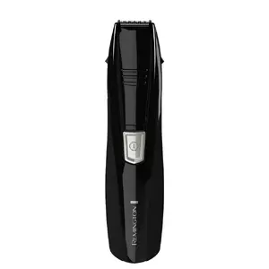 Remington PG180 melns universālais trimmers ar bateriju barošanu un matu garumu no 0.5 līdz 5 mm