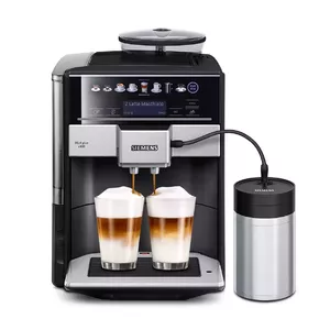 Espresso coffee machine Siemens TE658209RW — fully automatic, 1.7 L water tank, built-in grinder, 19 bar, milk frother