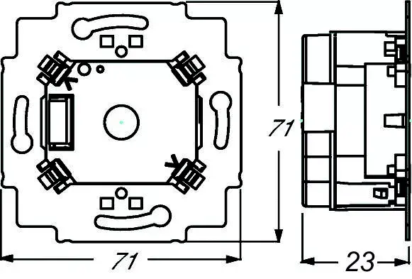 Busch-Jaeger 6120/12-101 switch cover plate Photo 2