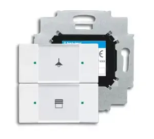 Кнопочный сенсор Busch-Jaeger 6126/01-84 KNX со встроенным шинным соединителем, белый