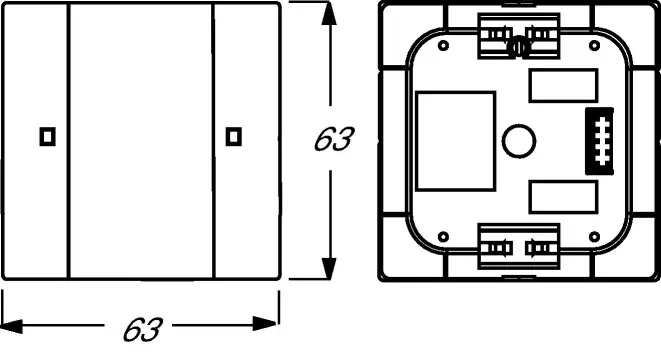 Кнопочный сенсор Busch-Jaeger 6125/01-84 KNX Photo 2