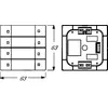 Busch-Jaeger 6127/01-84 cover plate 63×63 mm Photo 2
