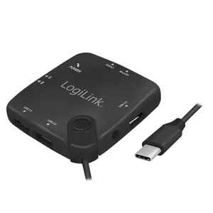 LogiLink UA0344 interface hub USB 2.0 Type-C Black