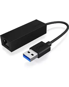 Адаптер USB 3.0 A-Type — RJ-45 гигабитный Ethernet ICY BOX IB-AC501a, 1000 Мбит/с, черный