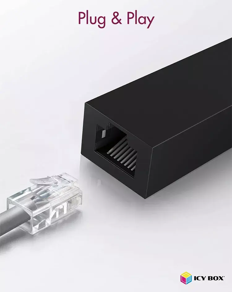 USB 3.0 A-Type to RJ-45 Ethernet port ICY BOX IB-AC501a Photo 2