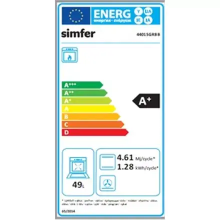SIMFER 4401SGRBB газовая плита 50 см Photo 6