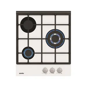 Built-in hob Simfer H4.305.HGSBB, 3 zones, rotary knobs