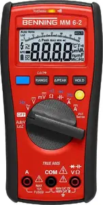 Multimetrs Benning MM 6-2 ar SDT 1 — digitālais rokas multimetrs, CAT III 1000 V / CAT IV 600 V, 6000 skaitījumu (044087)