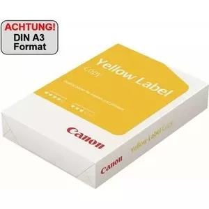 Бумага для копий Canon Yellow Label A3 80 г/м² 500 листов – упаковка 1 шт.