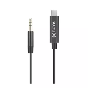 Mobile phone cable BOYA BY-K2 Black USB A 3.5mm