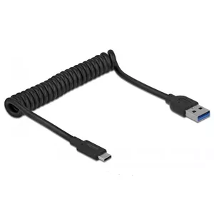 USB kabelis DeLOCK 85349 USB 3.2 Gen 2 1.2 m USB A USB C Melns