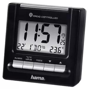 Digitālais modinātājs Hama RC200 Melns